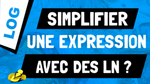 Comment "simplifier" une expression avec des ln ?