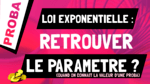 calculer paramètre loi exponentielle