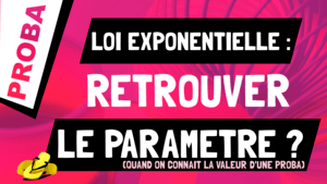 calculer paramètre loi exponentielle