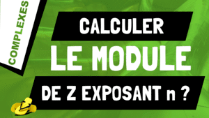 Comment calculer le module d'un nombre complexe à l'exposant n, |z^n| ?