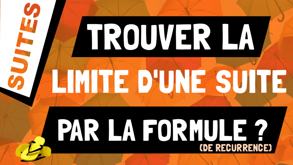 Comment calculer la limite d'une suite qui converge grâce à la formule de récurrence ?