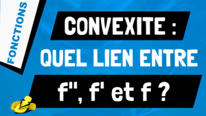 Quel est lien entre convexité f sens variation f' et signe de f''