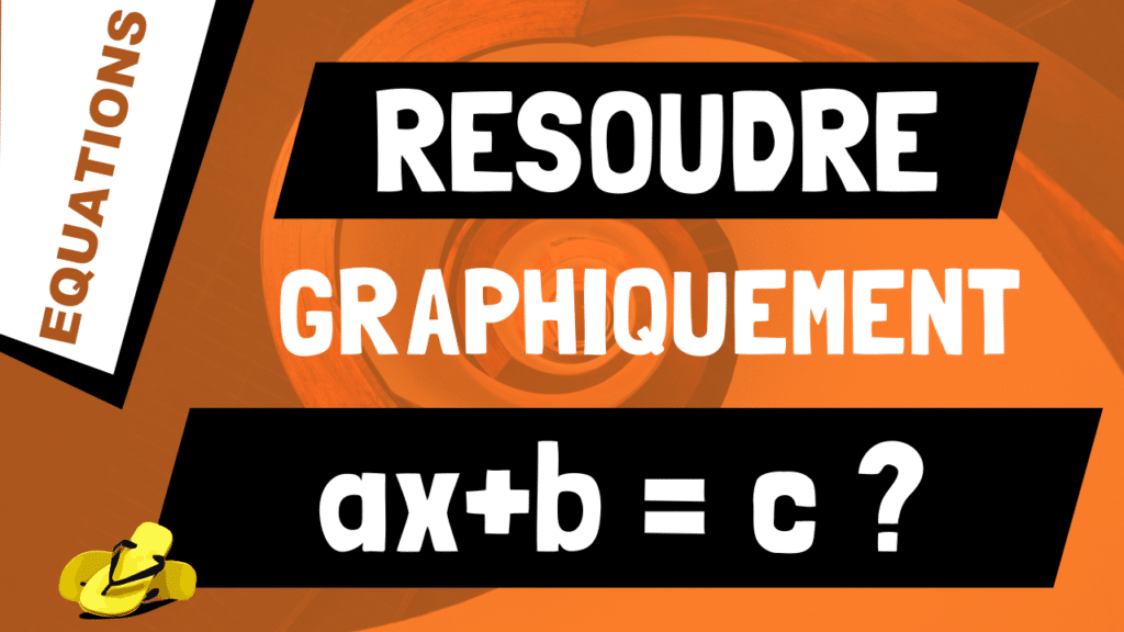 Comment résoudre graphiquement l'équation ax+b = c ?