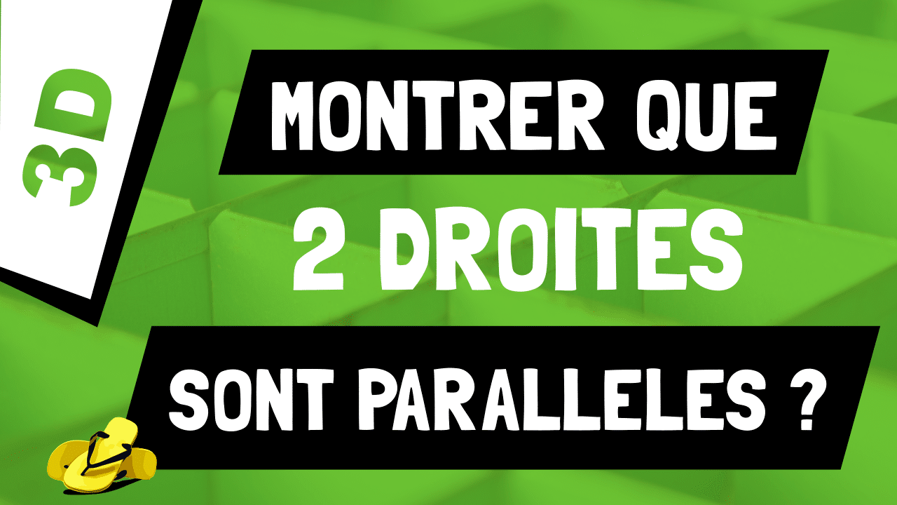 comment montrer 2 droites parallèles