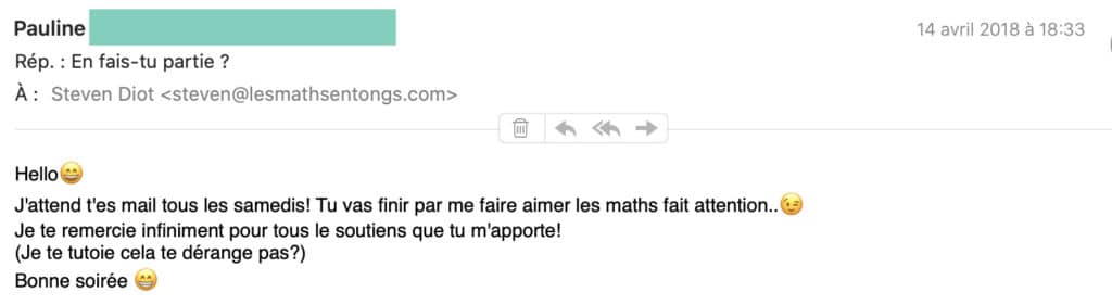 avis de Pauline sur les Maths en Tongs