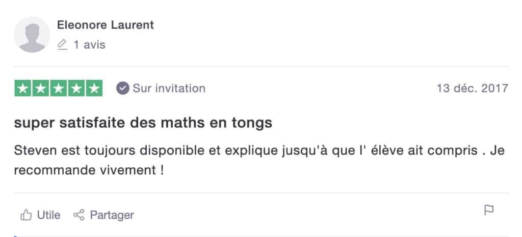 avis de Eleonore sur les Maths en Tongs